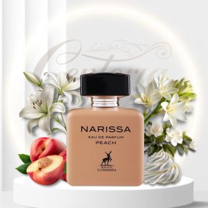 عطر نارسیس هلو (Alhambra Narissa Peach) – رایحه زنانه میوه‌ای و شیرین – حجم 100 میل