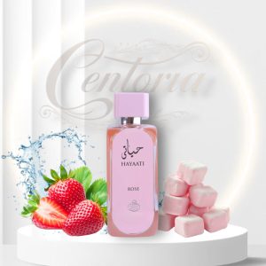 ادکلن فرگرانس ورد حیاتی رز (Fragrance World Hayati Rose) حجم 100 میل | عطری زنانه و مردانه با رایحه گلی و شرقی